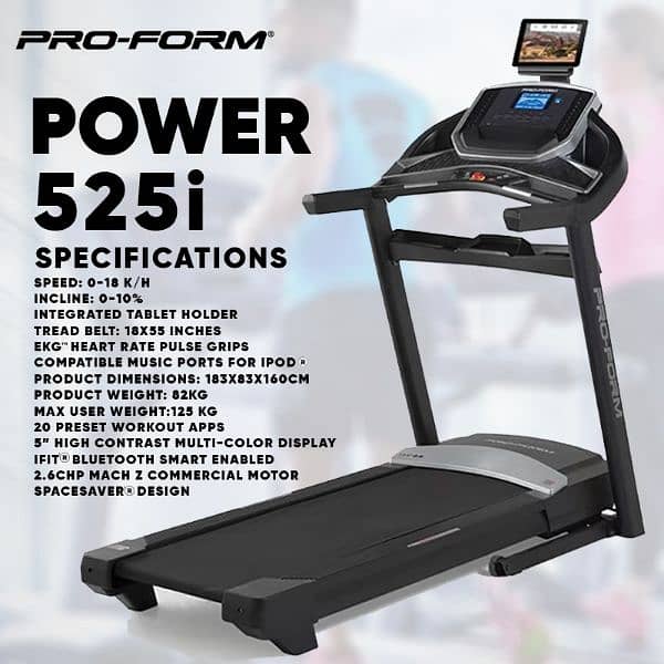 proform usa i fit android treadmill gym and fitness machine 1