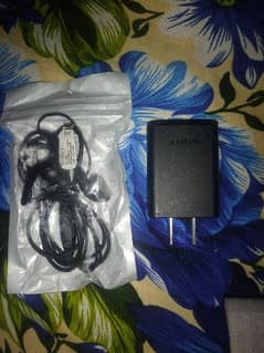 sony original charger fast 3.0 amp and MH410c handfree