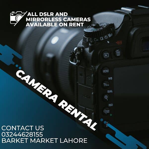 Available all types of cameras start from R. E. N. T 699Rs 0