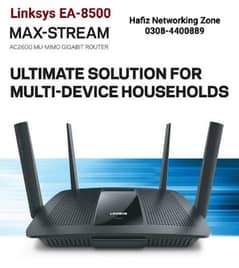 Linksys EA8100 Max-Stream AC2600 MU-MIMO Gigabit Router
DualBand 5ghz