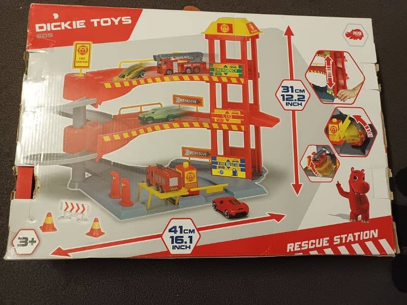 Brand new Dickie Toys Rescue Parking station set with accessories 0