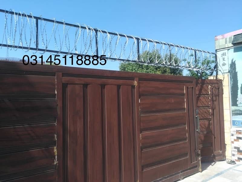 Security Spikes Sliding Gate, Razor Wire, Chainlink Fence, Barbed Wire 5