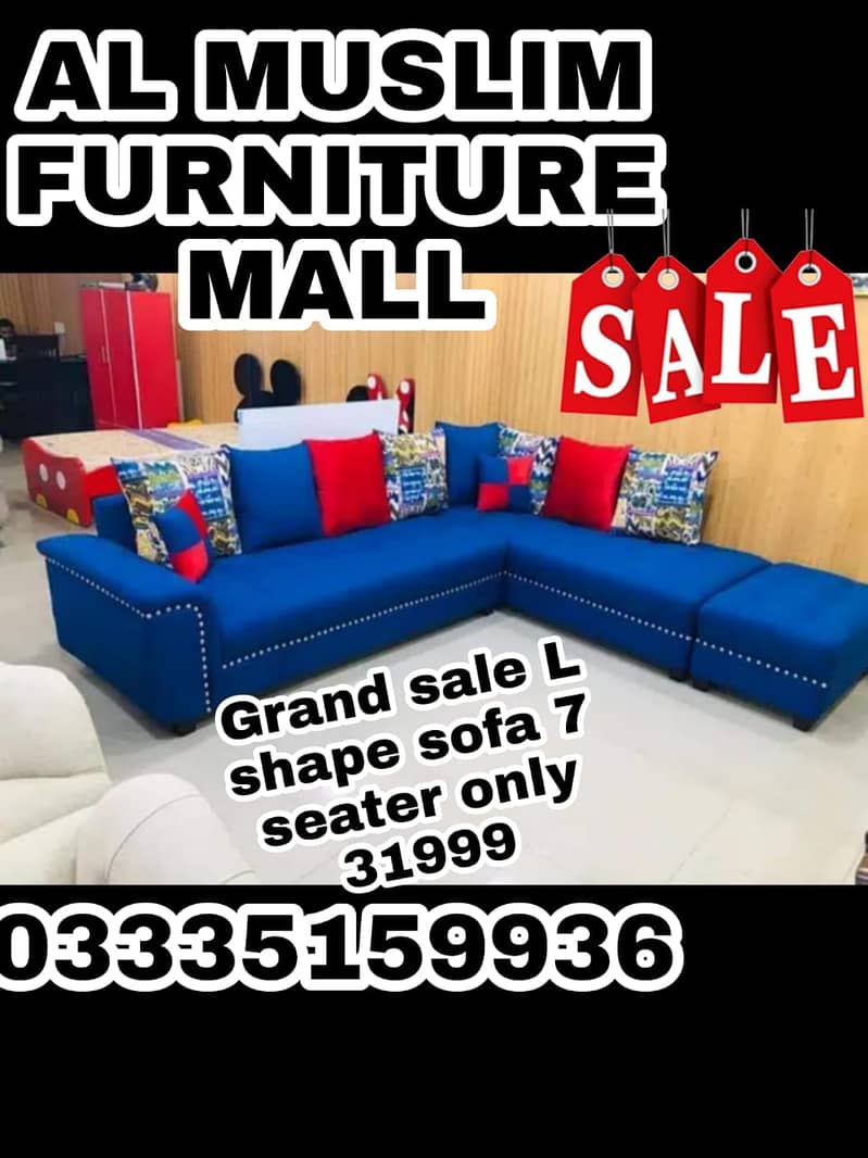AMERICAN STYLE L SHAPE SOFA SET ONLY 28999 6