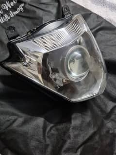 headlight with projection