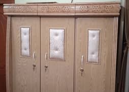 Oak Wood Bedroom Set without mattress available for urgent sale 0