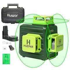 Huepar 3D Green Laser Level 3x360 Cross Line Self-Leveling