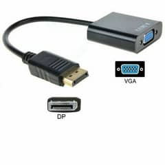 DP To VGA Adapter Display Port Converter 1080p For Laptop PC