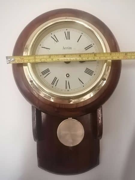 Wall clock pendulum Wooden England 5