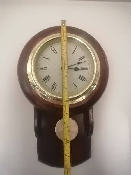 Wall clock pendulum Wooden England 6