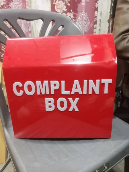 Donation Box ,Chanda box, Complain Box ( ACRYLIC Made)03021466006 11