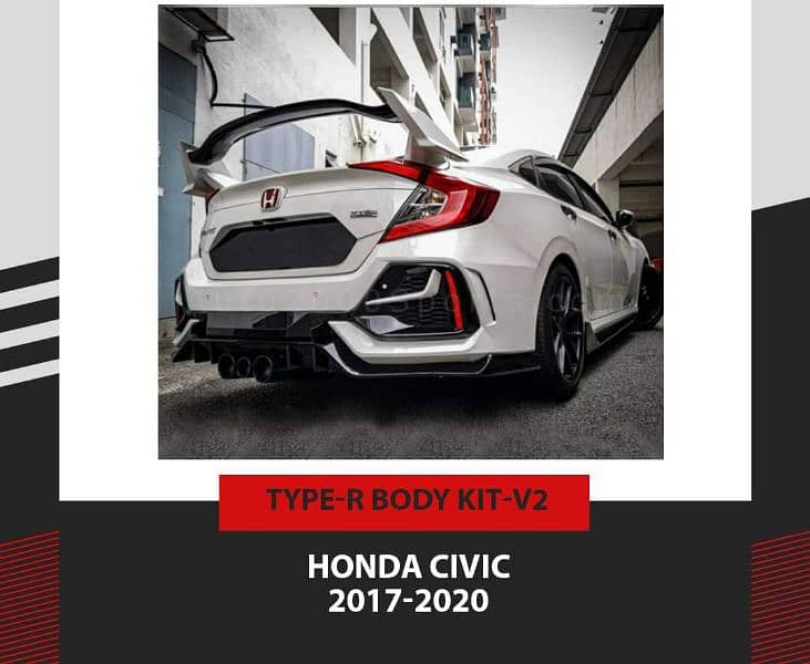 Honda Civic 2017 to 2020 Type R BODY KIT Version 2 2