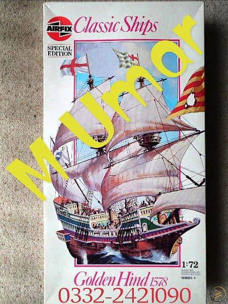 Airfix Model Boat Classic Ships Golden Hind 1578 each : 1:72 0