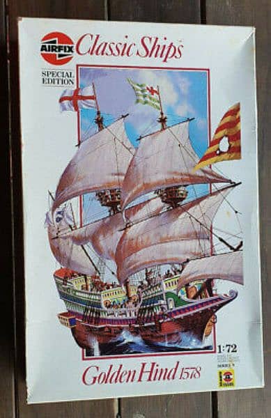 Airfix Model Boat Classic Ships Golden Hind 1578 each : 1:72 3