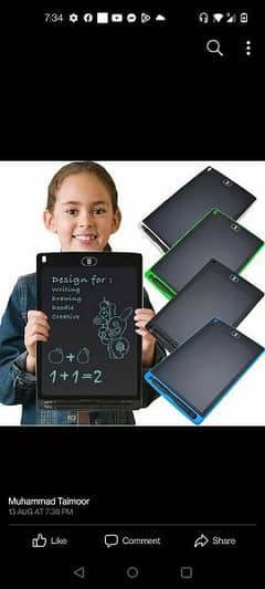 LCD Writing Tablet - Educational Tab - Writing Pad -Best Gift For Kids