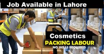 COSMETICS PACKING LABOUR JOB