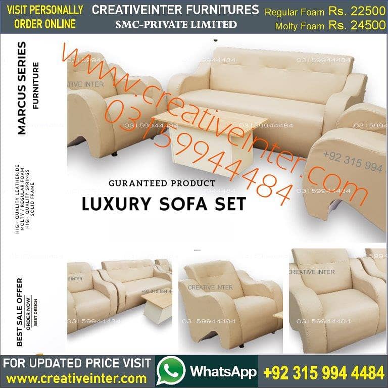 Sofa set best bed dining office table chair cupboard coffee center 8