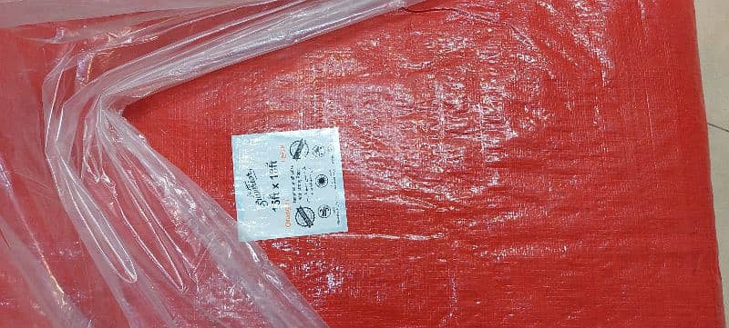 Orange Water Proof Plastic Tarpal,Labour Tent,Hiking Tent,Green Net, 9