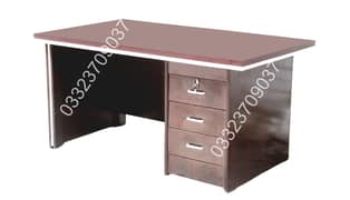5x3 Feet Wooden Office table With 3 drawers 0