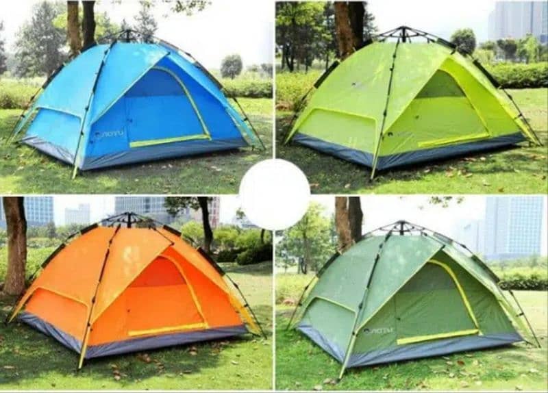 Double Layer High Quality Auto Camping Tent 1