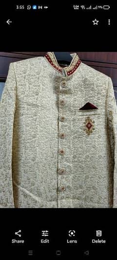 sherwani with khussa and turban