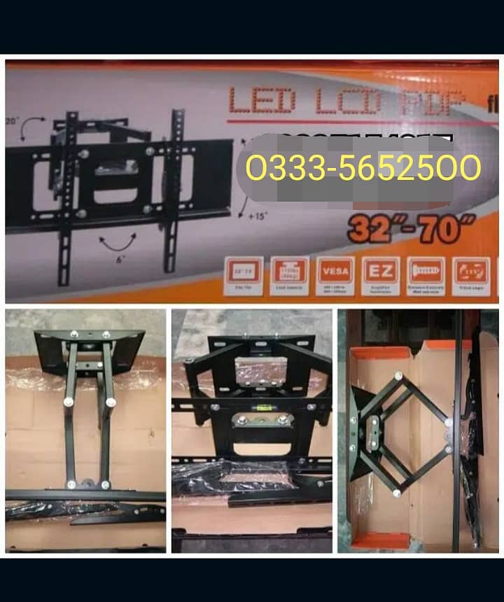 LCD LED Tv wall mount bracket stand imported adjustable heavy 1