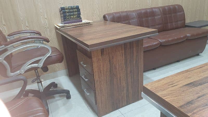 2 new office tables  just  2 month used 2.45 by 5 for sale 5