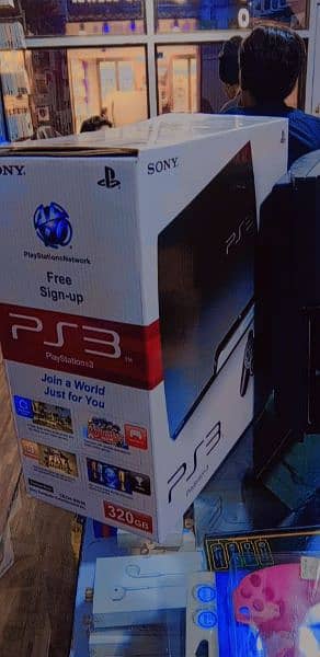 play station 3 with all accessories 10 games install 1