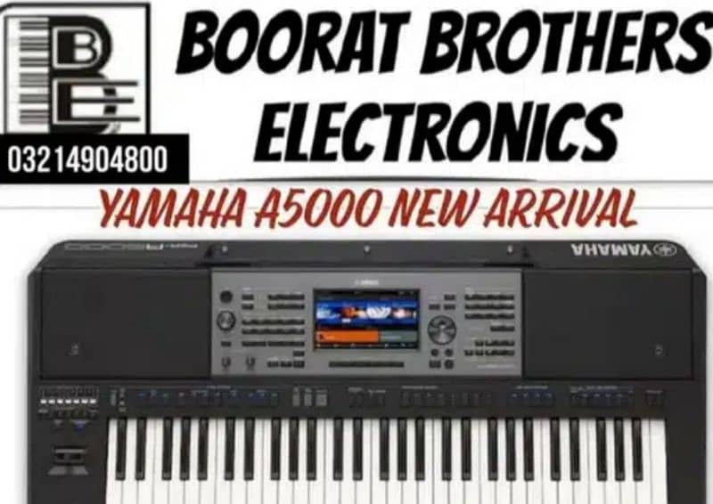 Yamaha A5000 keyboard box pack one year warranty 0
