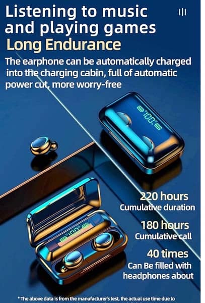 Bluetoth Earbud with Power Bank 2 in 1 4