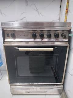 3 burner oven with top glass cover for sale