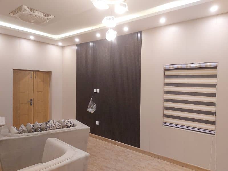 False Ceiling Curtains window Blinds wallpaper wooden flooring PVC 8