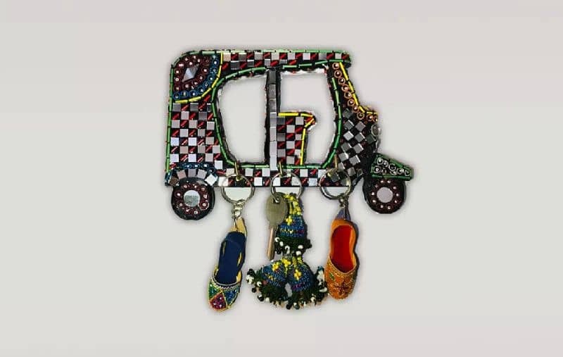 Rickshaw Art Wall Hanging Handmade 0