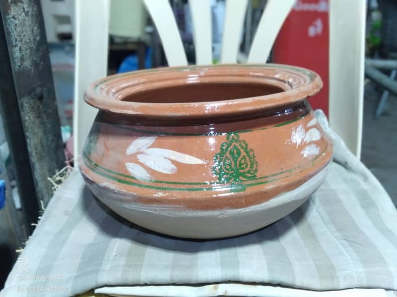 RED and WHITE CLAY POTTERY and MARTABAN (Achar ka Martaban) 7