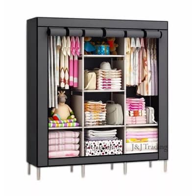 High Capacity 3 Door Folding Wardrobe Cupboard 03020062817