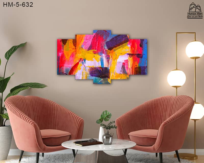 Wall Frame | 5 Panel Wall Canvas | Home Decoration | Group Frame. 19