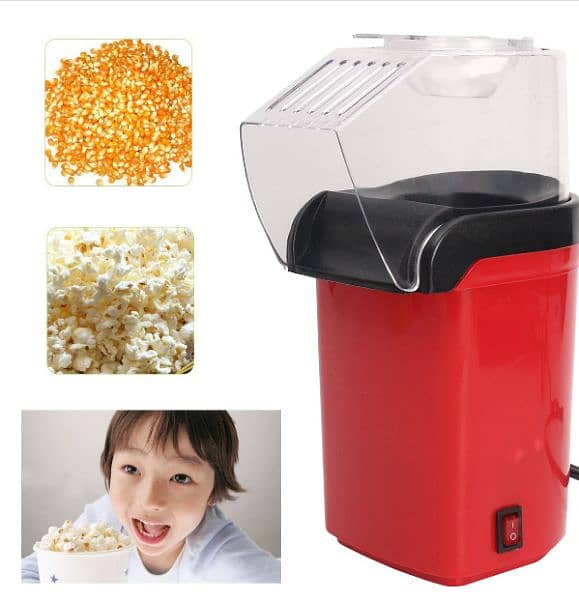 Popcorn Maker Hot Air Popcorn Popper 1200W With Measuring Cup Oil Free 3