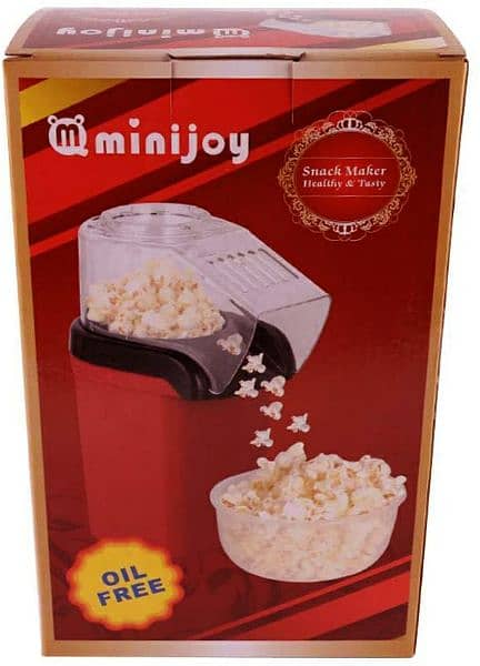 Popcorn Maker Hot Air Popcorn Popper 1200W With Measuring Cup Oil Free 5