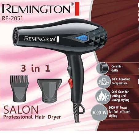 REMlNGTON RE-2051 Electric Hair Dryer 3 in 1 2
