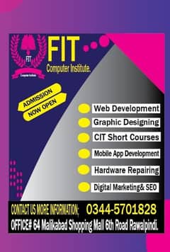 Graphic design course in Rawalpindi Islamabad FIT computer institute