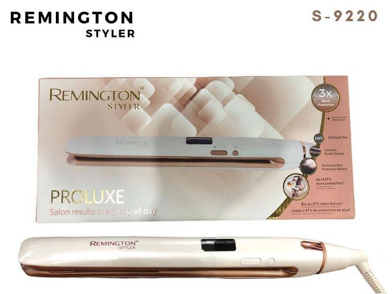 Original Remington S-9220 ProLuxe Ceramic Hair Straightener - 230°C 0