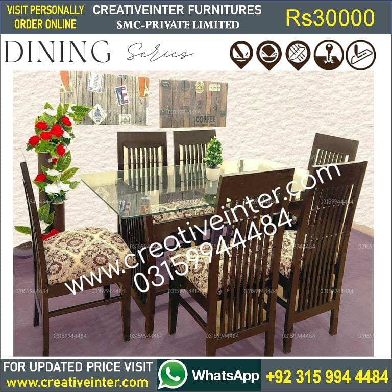 dining table set offic chair round square makr bed sofa almari cabinet 1