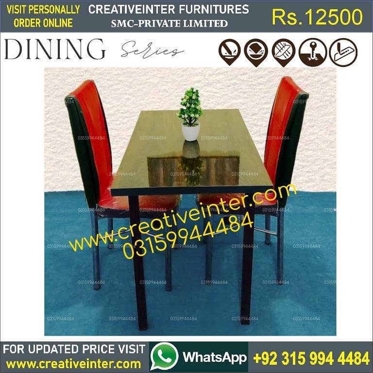 dining table set offic chair round square makr bed sofa almari cabinet 10