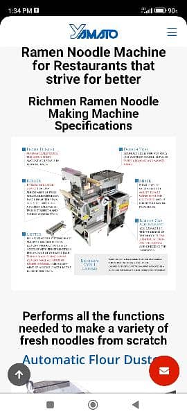 Noodles making machine commercial made in Japan steel body 5