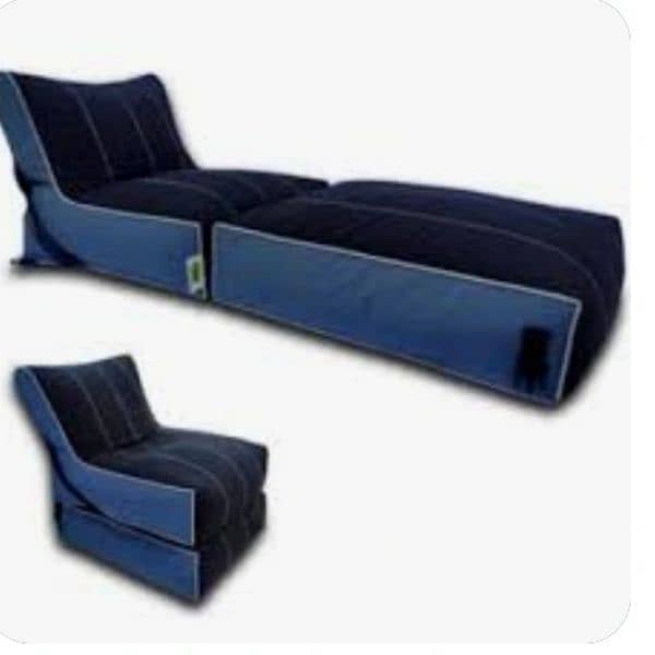 Wallow Bean Bag Bed Chair_Multipurpose Flip Out Sofa. . 1