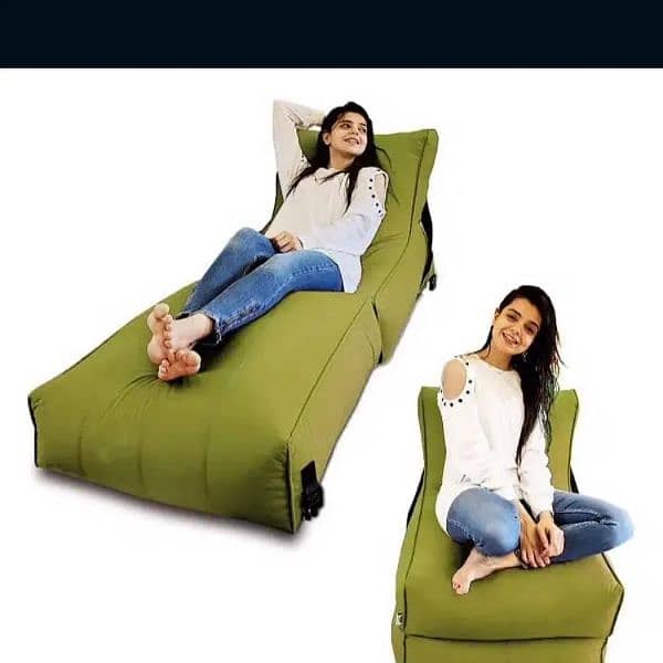 Wallow Bean Bag Bed Chair_Multipurpose Flip Out Sofa. . 4