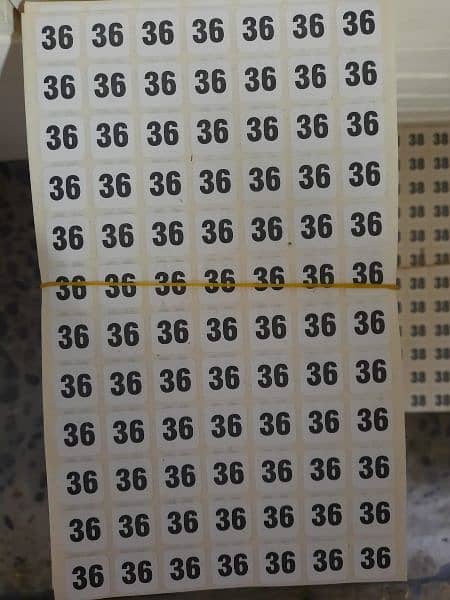 Barcode labels Thermal printing roll and Numbering & Quality stickers 2