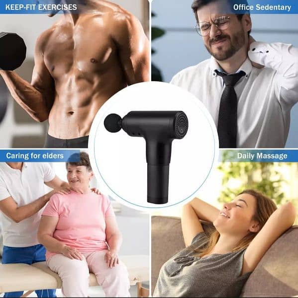 Home Gym House Physio Machine Body Massager Gun Muscle Massage Fascial 7