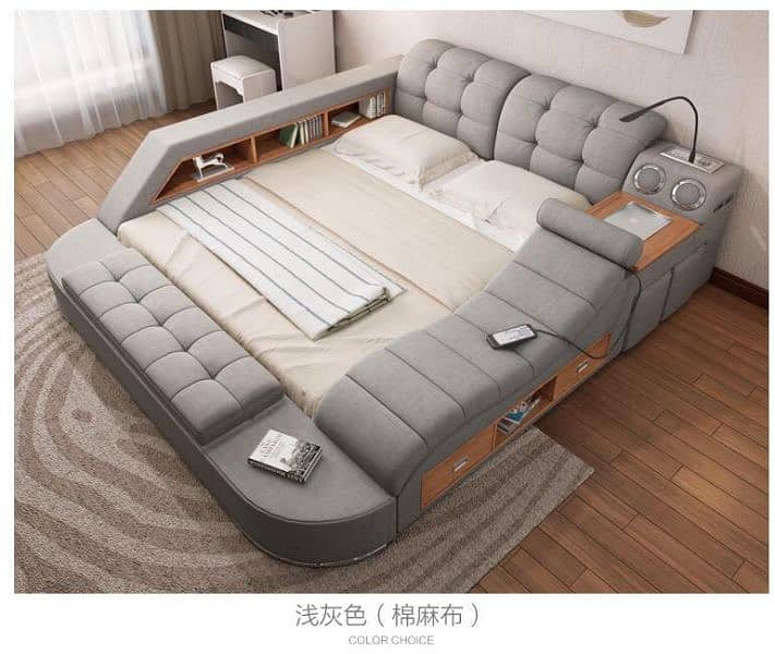 L  Shape,smart Bed, Crown,Living Room,Corner Sofa Set 9