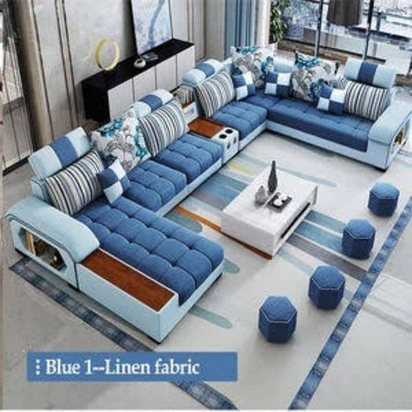 L  Shape,smart Bed, Crown,Living Room,Corner Sofa Set 10