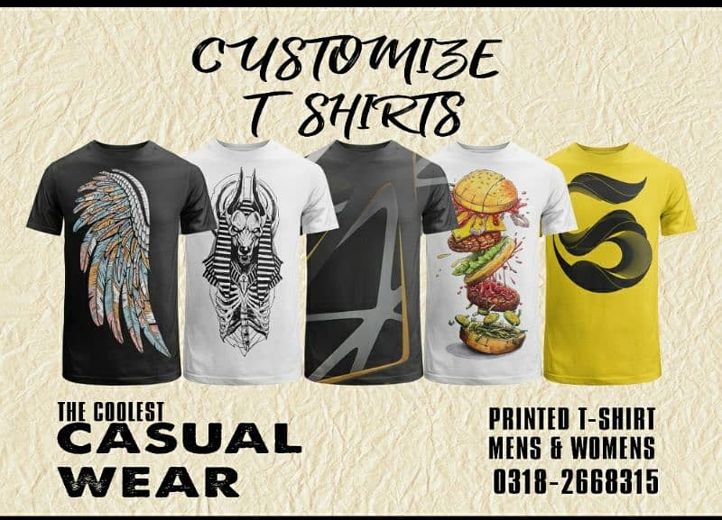 Customize T-Shirt Available 0